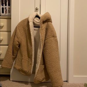 Fluffy teddy bear coat